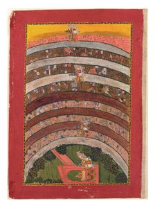 Reisen durch unbekannte Länder, aus den Reisen von Krishna in seinem Wagen von Indian School