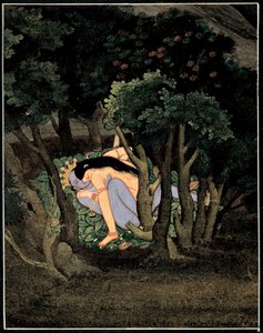 Krishna umarmt von Radha von Indian School