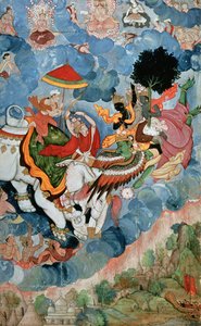 Krishnas Kampf mit Indra, ca. 1590