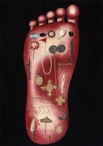 Der Fuß von Rama, aus dem hinduistischen Epos 