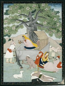 Miniatur aus einem Album, Kangra