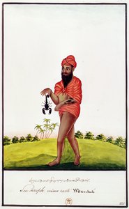 Verkäufer von Heilmitteln gegen Skorpionstiche, 1831 von Indian School