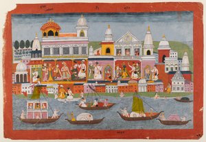 Seite aus einer Bhagavata Purana Serie, ca. 1775-1800