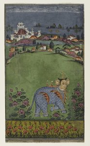 Seite aus einem astrologischen Traktat, ca. 1750 von Indian School