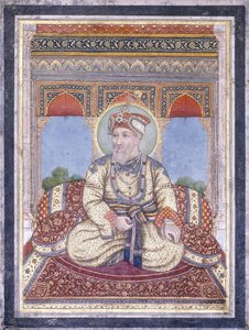Porträt von Akbar Shah II, frühes 19. Jahrhundert von Indian School