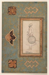 Porträt von Kuka Azam Shah, ca. 1640