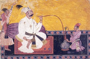 Porträt von Raja Kirpal Pal von Basohli, um 1690-1700 von Indian School