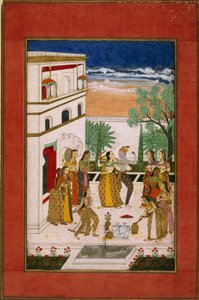 Radha und Krishna tanzen