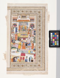 Raja mit Höflingen von Indian School