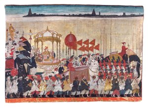 Rao Tuljaji in Prozession, ca. 1775