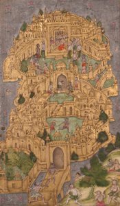 Ravanas goldene Zitadelle in Lanka, ca. 1610 von Indian School