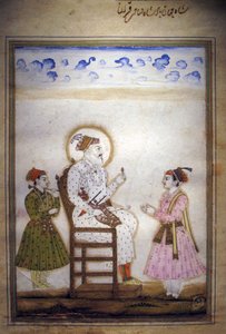 Shah Jahan mit Begleitern von Indian School
