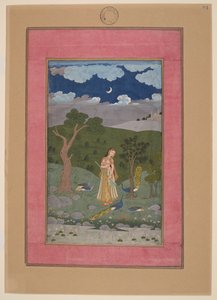 Sorath Ragini, Indien, Hyderabad, um 1760; Johnson Album 37, Nr. 24