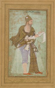 Sultan Ali Adilshah I. von Bijapur, Albumblatt mit Malerei, ca. 1590