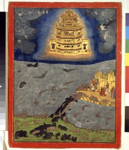 Der himmlische Wagen, ca. 1650 von Indian School