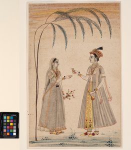 Zwei Frauen unter einem Baum, ca. 1750