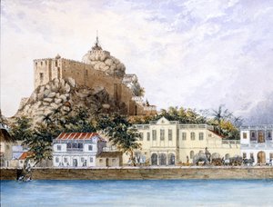 Unbekannte Stadt, ca. 1830 von Indian School
