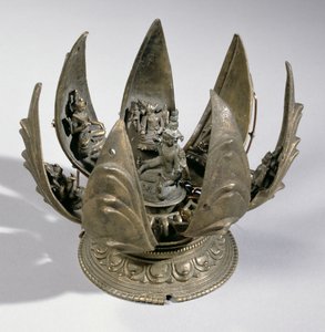 Vishnu mit der Lotusblume umgeben von seinen Inkarnationen, Ostindien, ca. 1200