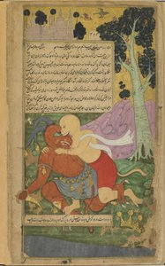 Sugriva gewinnt seine Freiheit durch die plötzliche Verstümmelung von Kumbhakarna von Indian School