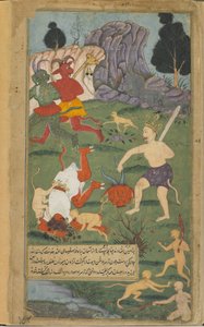 Hanuman enthauptet Trisiras