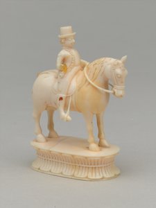 Weißer Springer, Schachfigur, Indien, ca. 1820 von Indian School