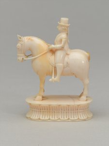 Weißer Springer, Schachfigur, Indien, ca. 1820 von Indian School