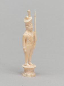 Weißer Bauer, Schachfigur, Indien, ca. 1820 von Indian School