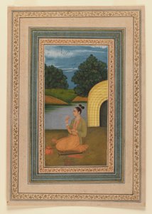 Yogini in einer Landschaft, ca. 1760 von Indian School