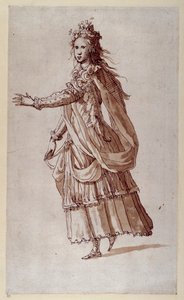 Eine Dame als Najade