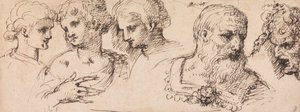 Fünf klassische Köpfe von Inigo Jones