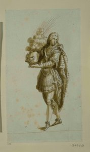 Page mit einem Helm