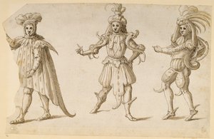 Drei Feen, ca. 1611 von Inigo Jones