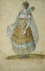 Geflügelter Maskenträger von Inigo Jones