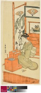 Ofuji vom Yanagi-Laden, ca. 1769 von Ippitsusai Bunchō