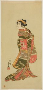 Der Schauspieler Ichikawa Benzo in einer unbekannten Rolle von Ippitsusai Bunchō