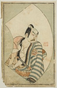 Der Schauspieler Nakajima Mioemon II, aus „Ein Bilderbuch der Bühnenfächer (Ehon butai ogi)“