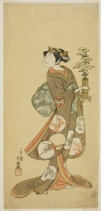 Der Schauspieler Yamashita Kyonosuke I in einer Frauenrolle von Ippitsusai Bunchō