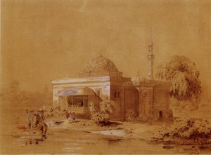 Projekt des Türkischen Bades im Katharinenpark von Zarskoje Selo, um 1850