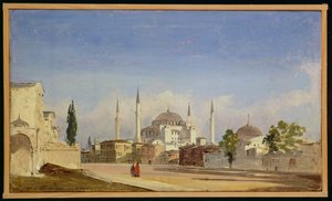 Hagia Sophia, Konstantinopel, 1843 von Ippolito Caffi