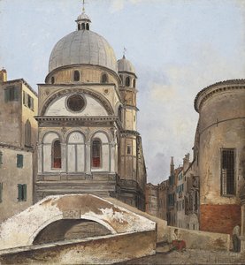 Blick auf die Kirchen Maria dei Miracole und Santa Maria Nova in Venedig