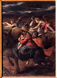 Die Flucht nach Ägypten von Ippolito Scarcella