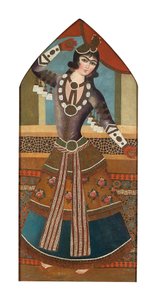 Ein Qajar-Tanzmädchen, ca. 1840 von Iranian School