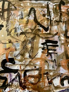 Moderne Kalligraphische Textur
