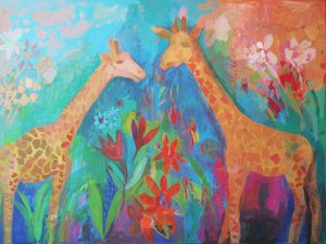 Lebendige Dschungel-Giraffen