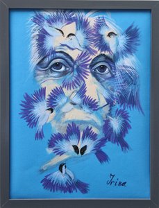 Albert Einstein und Meisen, 2015 von Irina Corduban