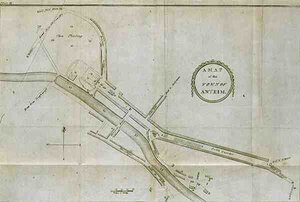 Eine Karte der Stadt Antrim, Platte aus 