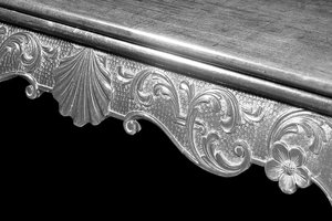 Detail eines George-III-Kartentisches, ca. 1765 von Irish School