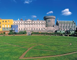 Dublin Castle, Blick aus den Gärten