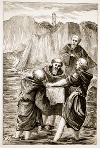 St. Brigits Kiste, aus The Trias Thaumaturga, oder Drei Wunderwirkende Heilige von Irland, von Mary Cusack (1829-99) veröffentlicht um 1890