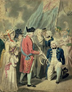 Admiral Collingwood (1750-1810) erhält das Silberschwert